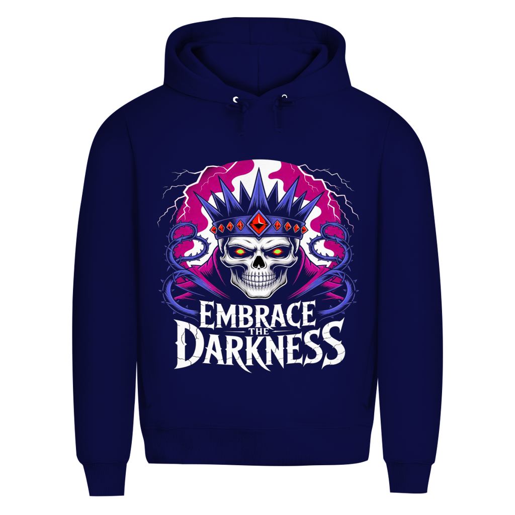 Herren Premium Bio Hoodie Embrace the darkness