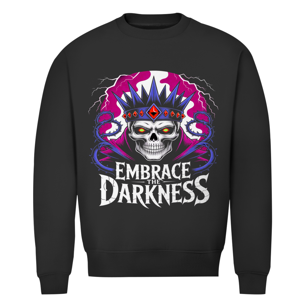 Herren Premium Bio Sweatshirt Embrace the darkness