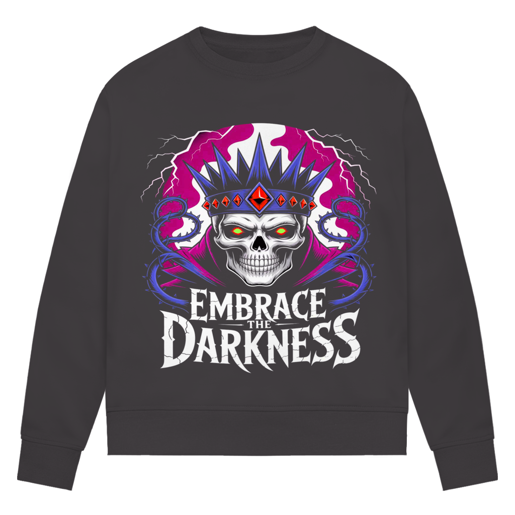 Damen Premium Bio Sweatshirt Embrace the darkness