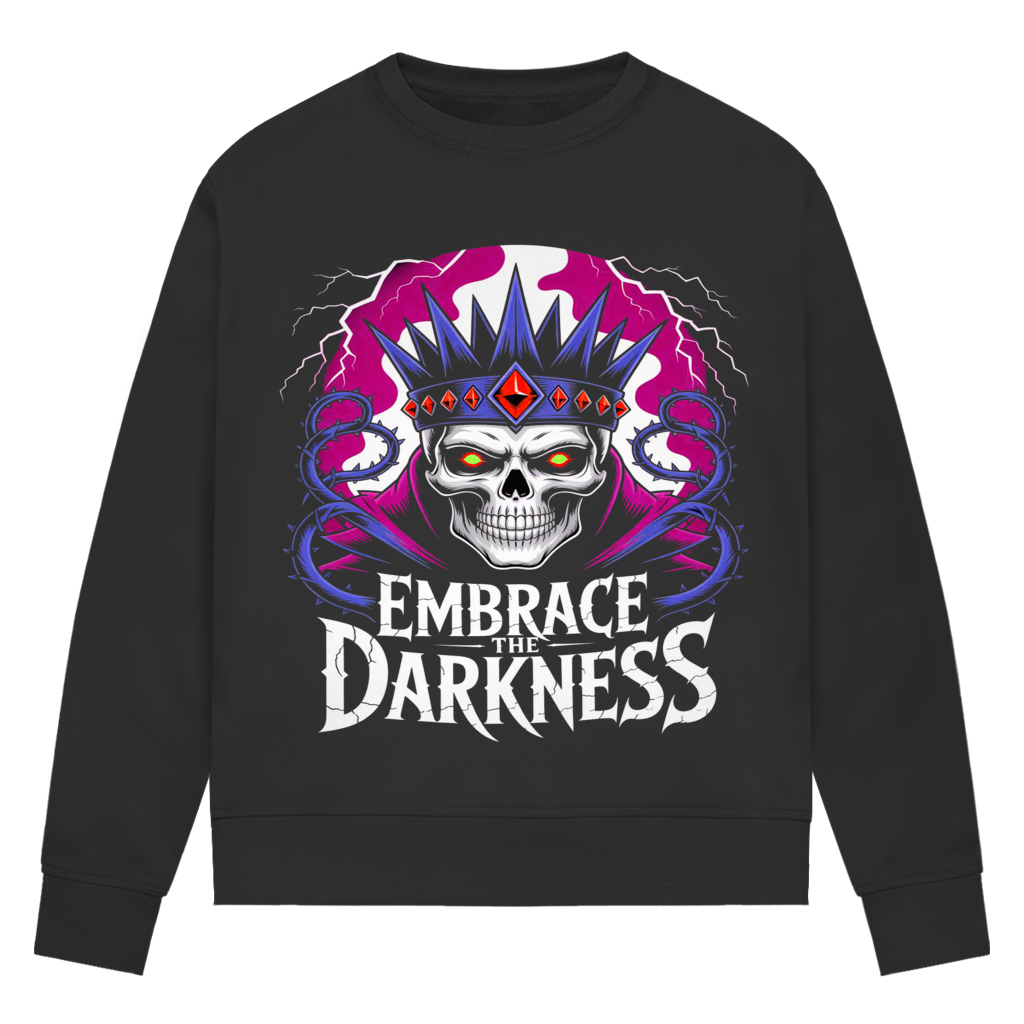 Damen Premium Bio Sweatshirt Embrace the darkness