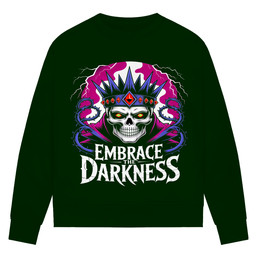 Damen Premium Bio Sweatshirt Embrace the darkness