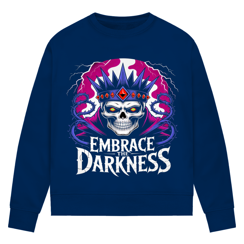 Damen Premium Bio Sweatshirt Embrace the darkness