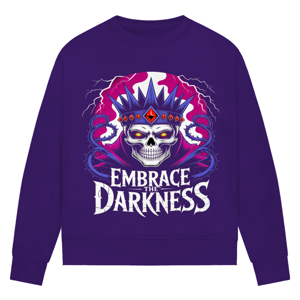 Damen Premium Bio Sweatshirt Embrace the darkness
