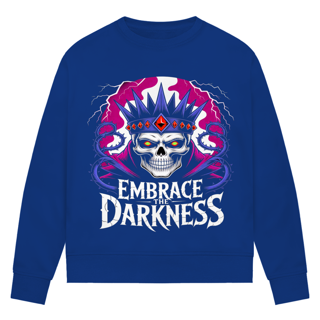 Damen Premium Bio Sweatshirt Embrace the darkness