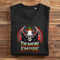 Damen Premium Bio V-Neck T-Shirt Demon Empire